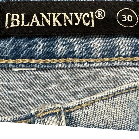 BLANKNYC Designer Denim Jean Shorts Beachy Raw Hem Womens Sz 30 Light Wash - Picture 4 of 9